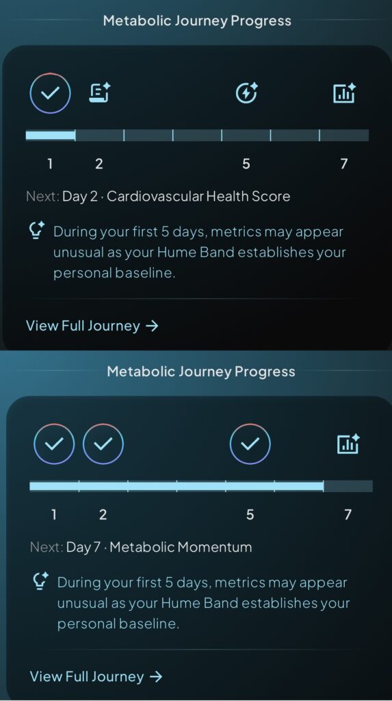 Hume App unboarding