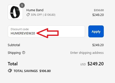 Hume band promo code